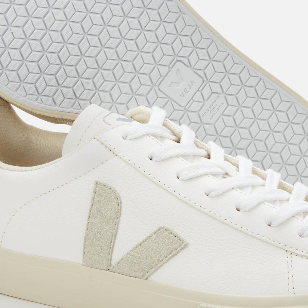 Veja Men's Campo Chrome Free Leather Trainers - Extra White/Natural商品第4张图片规格展示