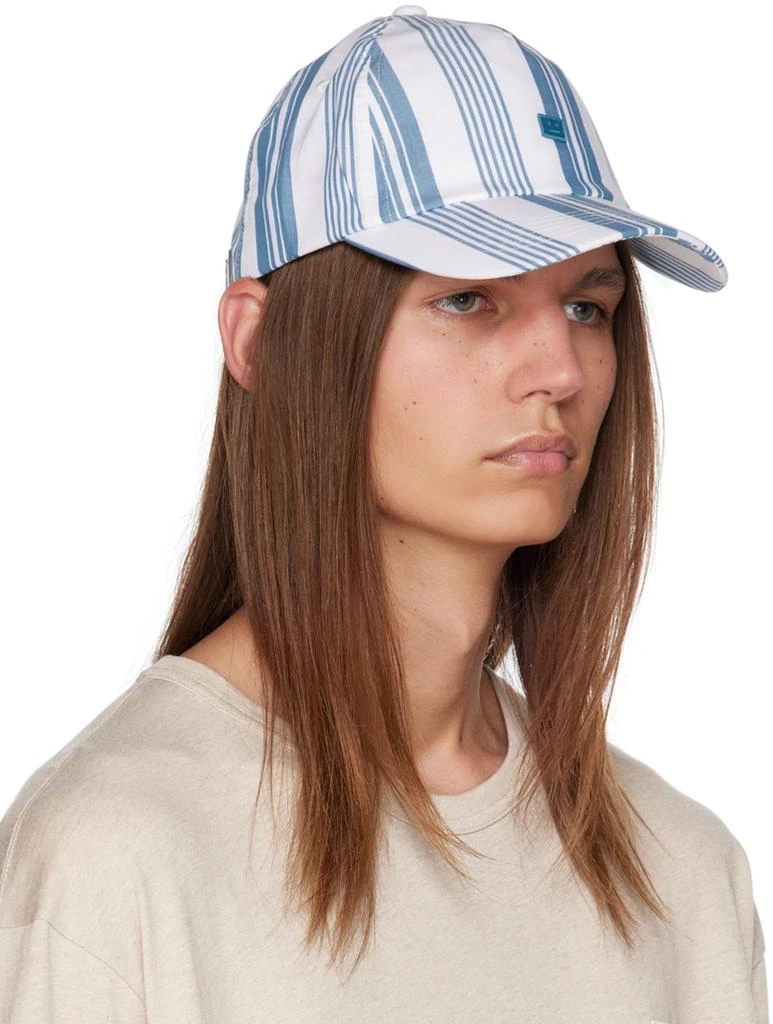 商品Acne Studios|White & Blue Micro Patch Cap,价格¥567,第2张图片详细描述