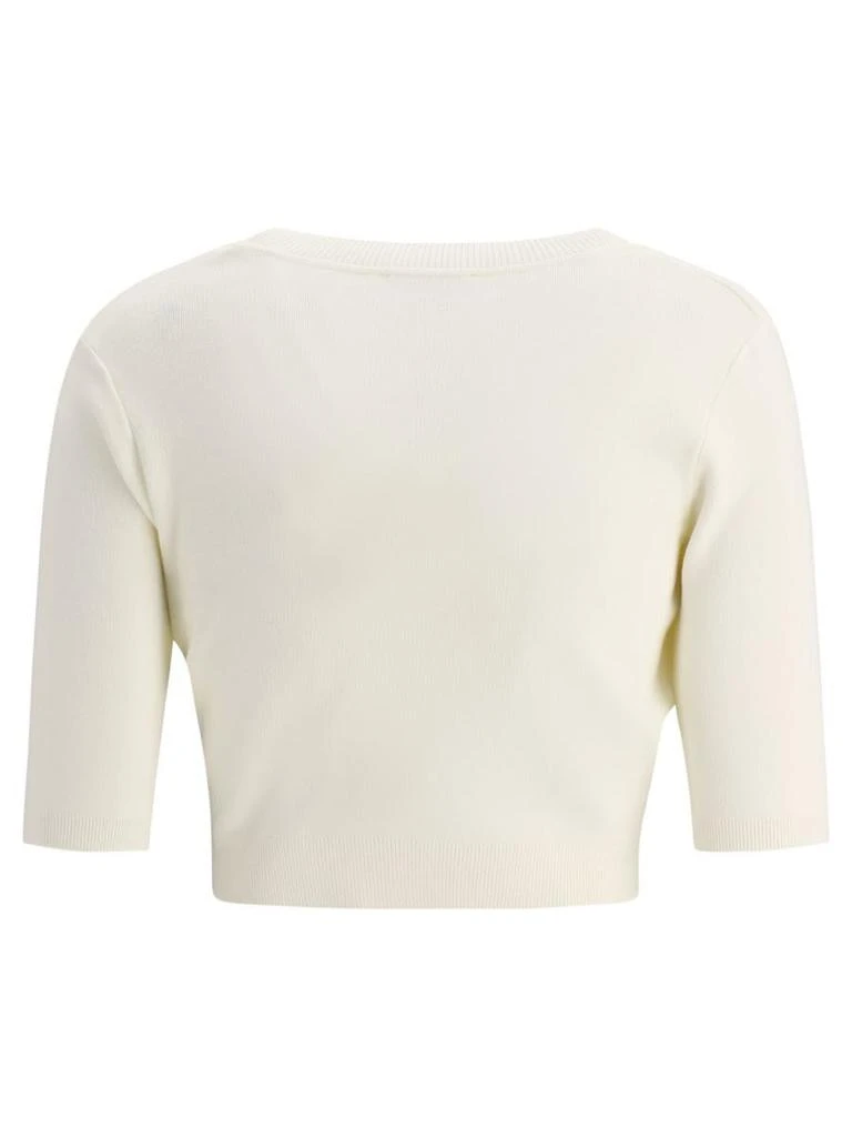 商品ELISABETTA FRANCHI|Cropped cardigan with logoed buttons,价格¥1480,第2张图片详细描述