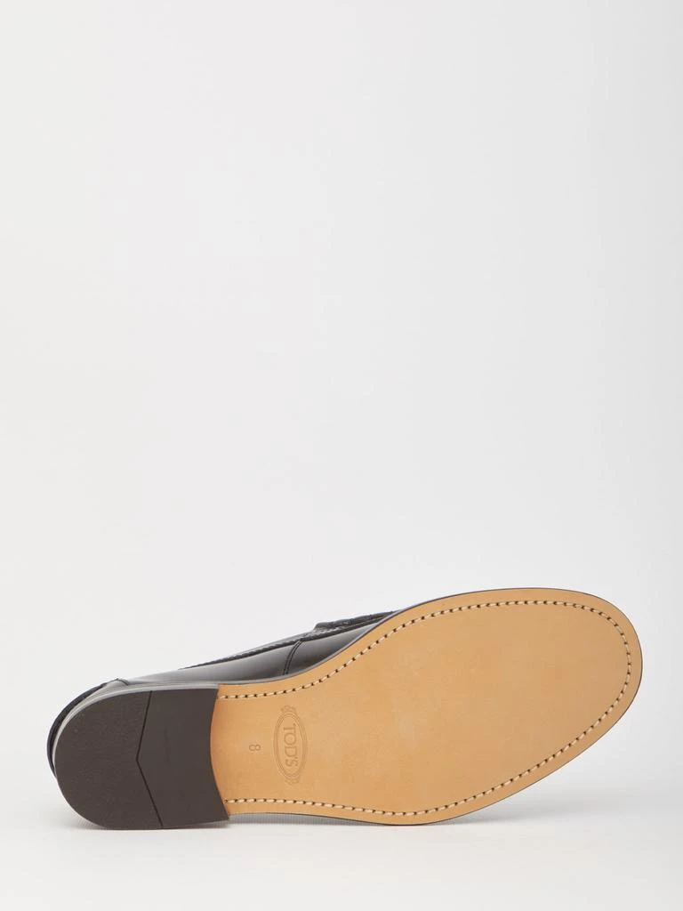 商品Tod's|Tod's Black Leather Loafers,价格¥4082,第3张图片详细描述