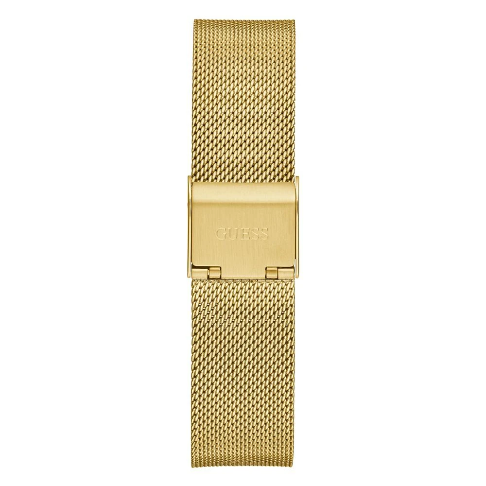 商品GUESS|Women's Glitz Gold-tone Stainless Steel Mesh Watch 36mm,价格¥494,第4张图片详细描述