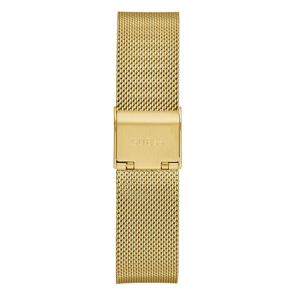 商品GUESS|Women's Glitz Gold-tone Stainless Steel Mesh Watch 36mm,价格¥1234,第6张图片详细描述