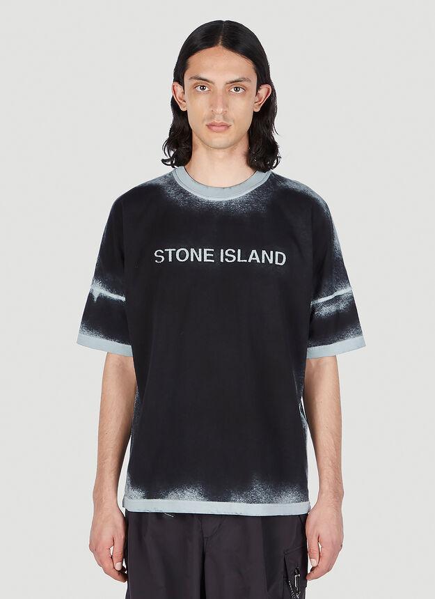 商品Stone Island|Spray Painted T-Shirt in Navy,价格¥2642,第1张图片