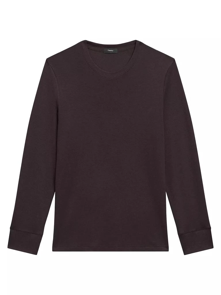 商品Theory|Essential Anemone Milano Long-Sleeve T-Shirt,价格¥648,第1张图片