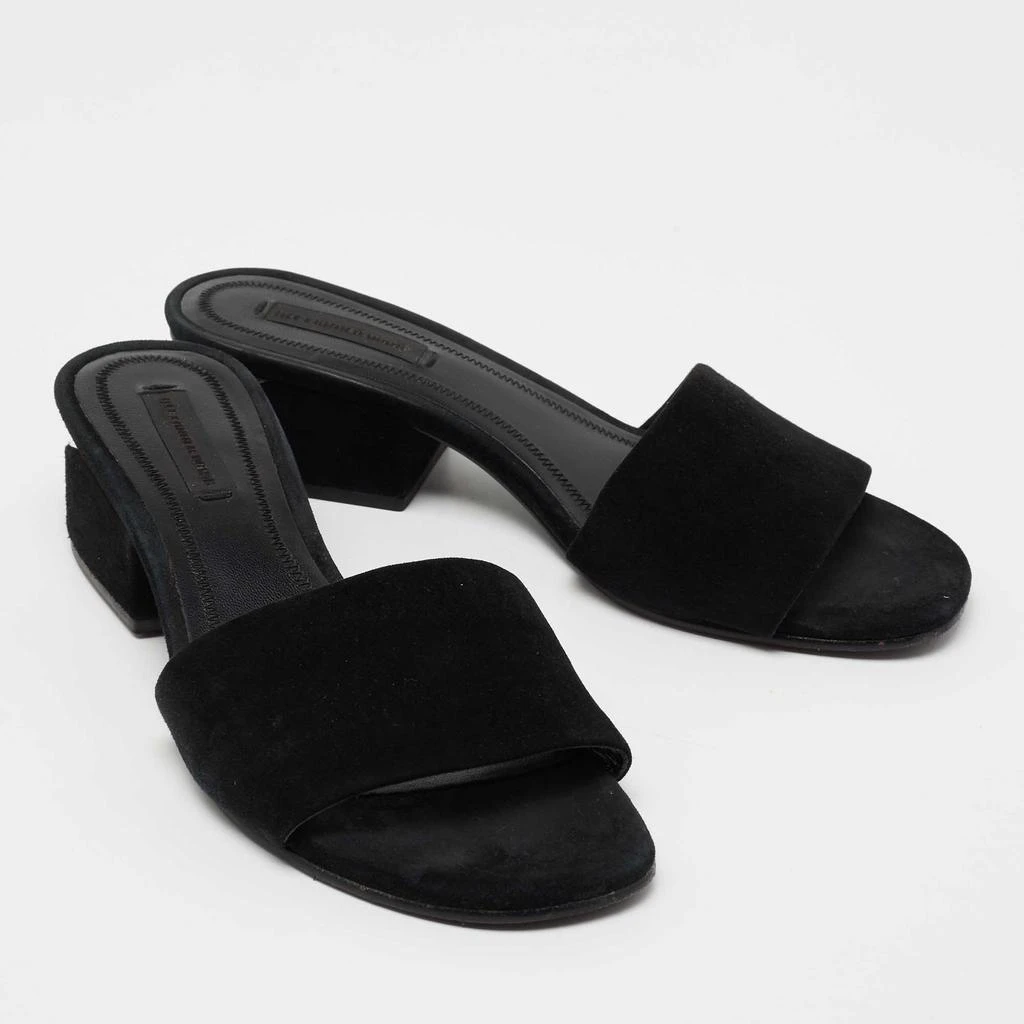 商品[二手商品] Alexander Wang|Alexander Wang Black Suede Lou Slide Sandals Size 36,价格¥813,第4张图片详细描述