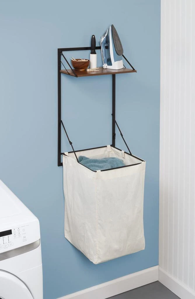 Wall Mounted Hanging Shelf and Laundry Bag 商品