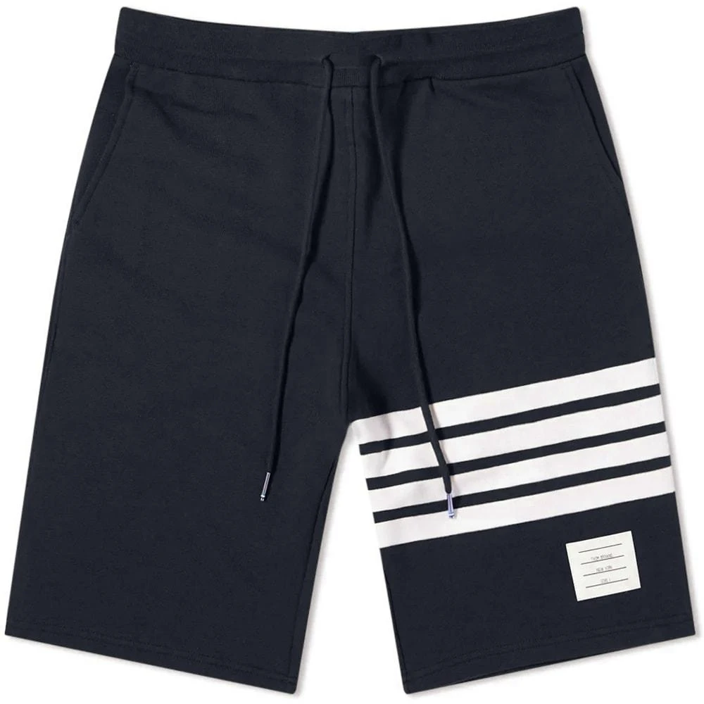 商品Thom Browne|Thom Browne Engineered Stripe Sweat Shorts,价格¥1800,第1张图片