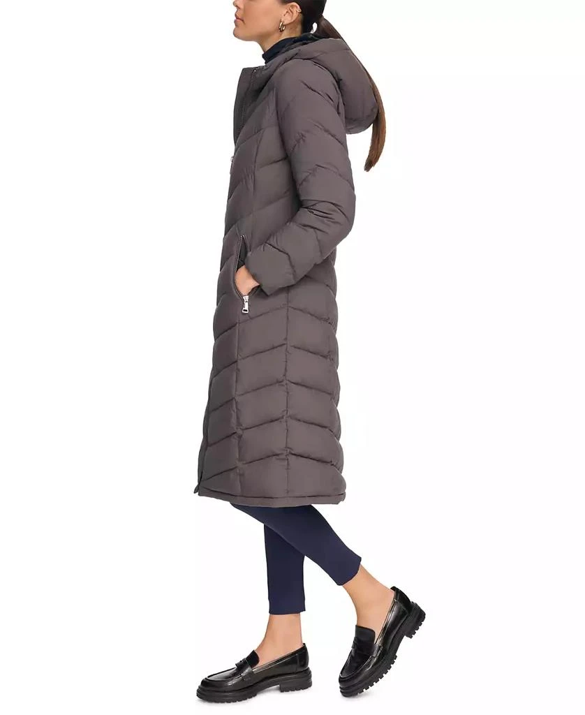 商品Calvin Klein|Women's Stretch Hooded Maxi Puffer Coat,价格¥942,第3张图片详细描述