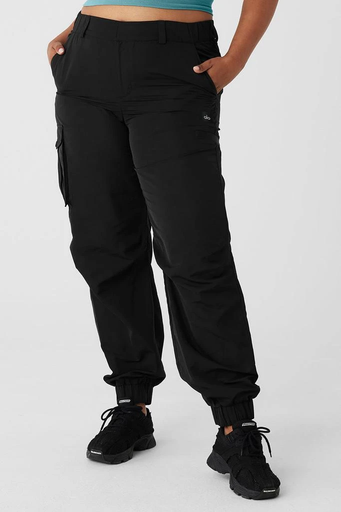 High-Waist Break Line Jogger - Black 商品