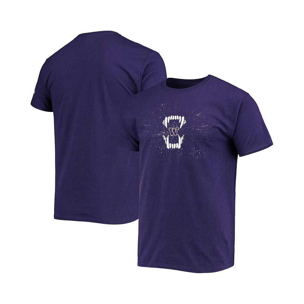 Men's Purple Washington Huskies Gaiter Jaws T-shirt商品第1张图片规格展示