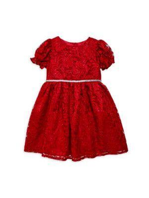 商品Purple Rose|Little Girl’s Lace Embellished Dress,价格¥216,第1张图片