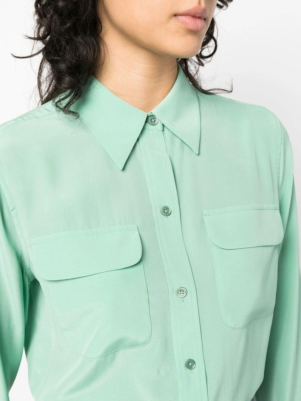 商品【商品预售7天】 Equipment|Equipment 女士衬衫 Q23E231MISTYJADE-0 绿色,价格¥1742,第5张图片详细描述