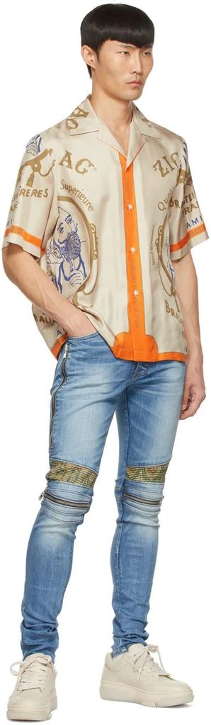 商品AMIRI|Blue Paneled Jeans,价格¥3037,第4张图片详细描述
