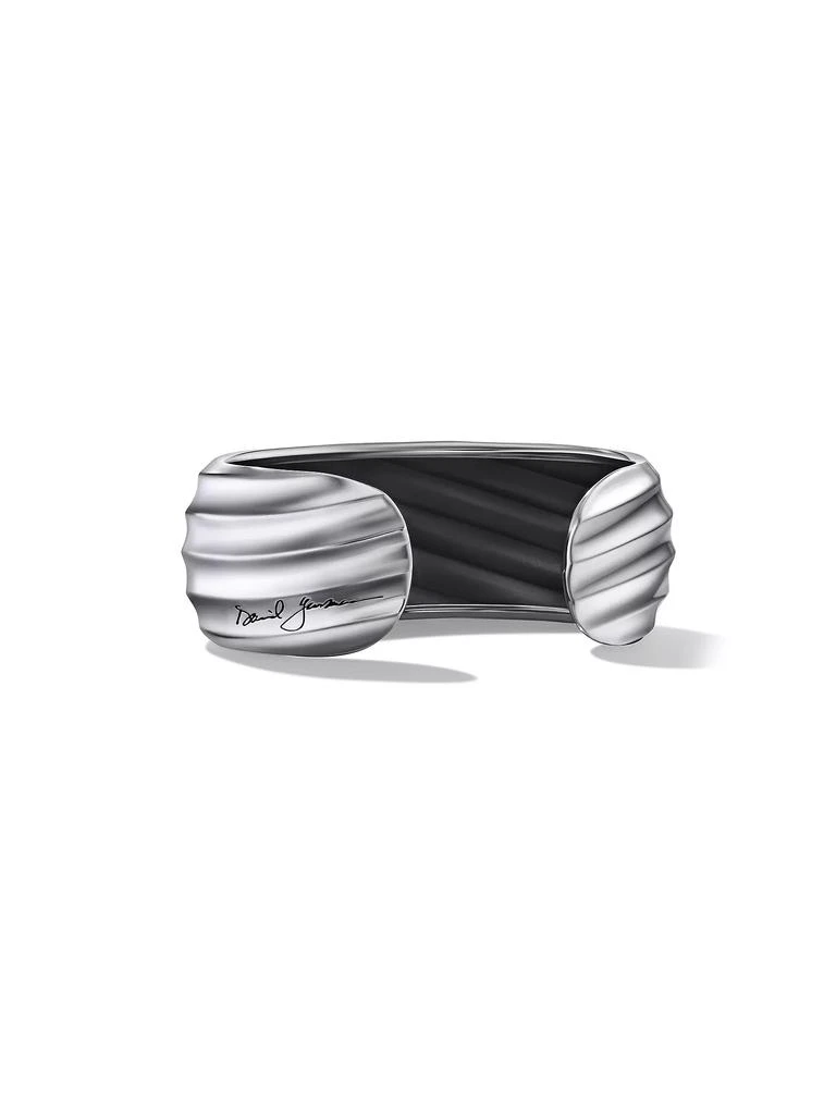 商品David Yurman|Cable Edge Cuff Bracelet in Sterling Silver, 24MM,价格¥8242,第3张图片详细描述