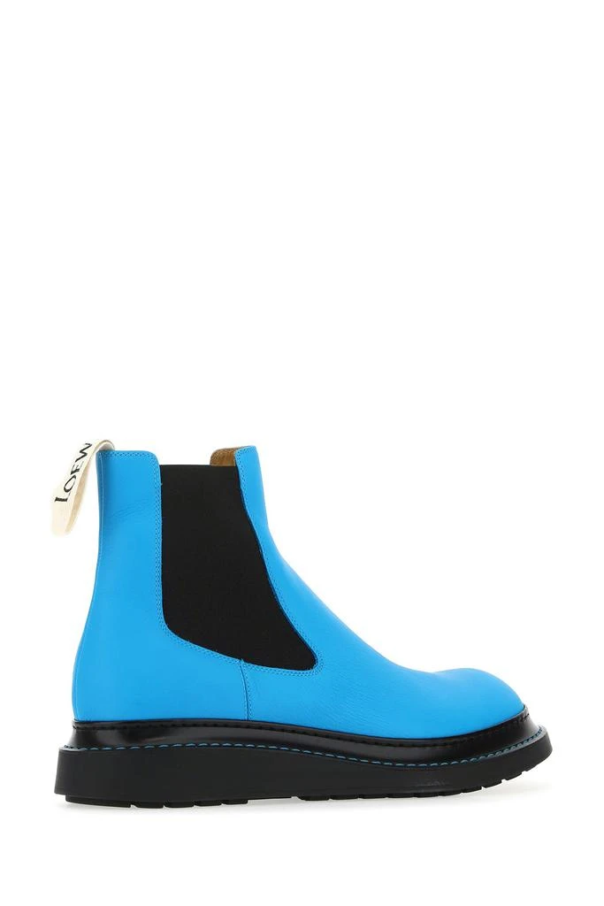 商品Loewe|Fluo light-blue leather ankle boots,价格¥3880,第2张图片详细描述