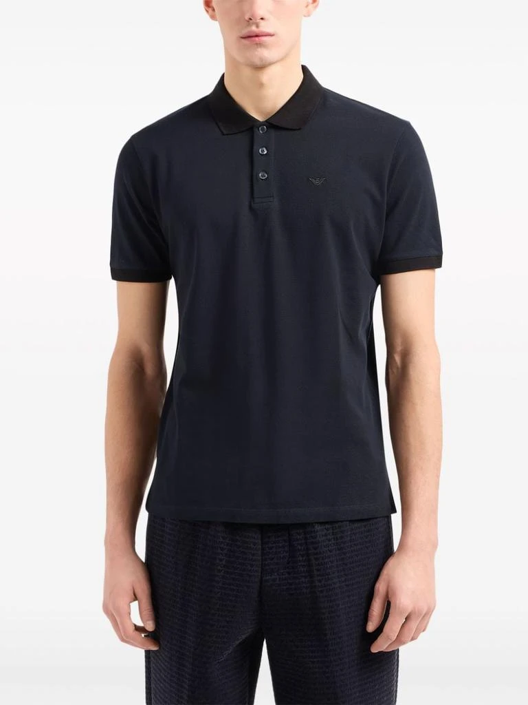 商品Emporio Armani|EMPORIO ARMANI - Logo Cotton Polo Shirt,价格¥469,第2张图片详细描述