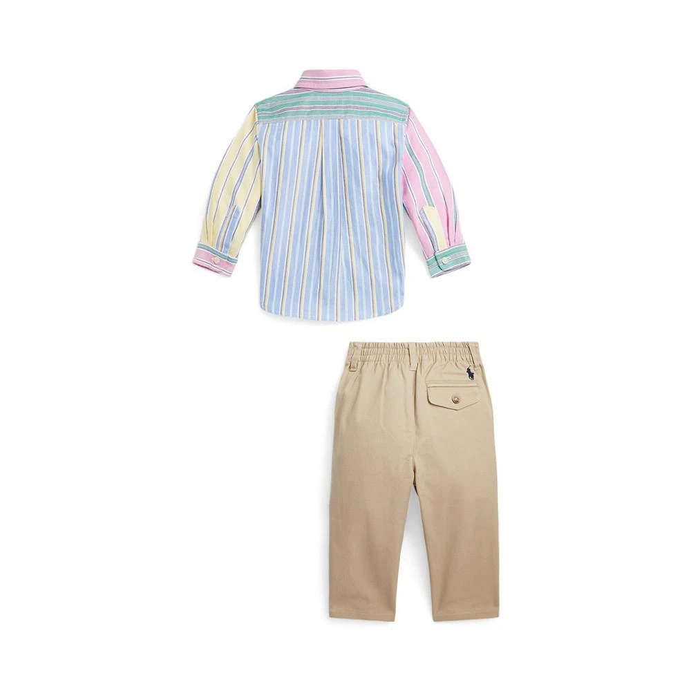商品Ralph Lauren|Baby Boys Fun Shirt and Flex Abrasion Pants Set,价格¥564,第2张图片详细描述