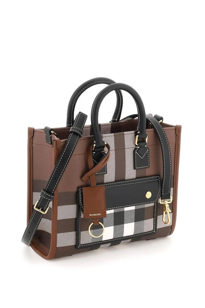 商品Burberry|Burberry Tartan Checked Freya Tote Bag,价格¥8701,第3张图片详细描述