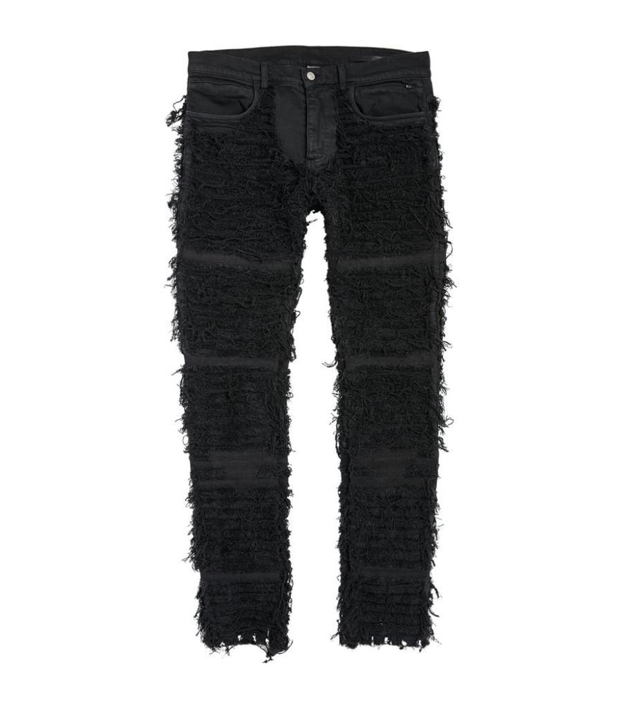 x Blackmeans Distressed Slim Jeans商品第1张图片规格展示