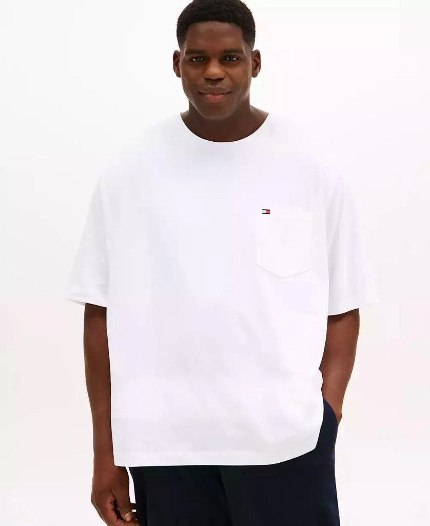 商品Tommy Hilfiger|Men's Big & Tall Tommy Crew Neck Pocket T-Shirt,价格¥141,第1张图片