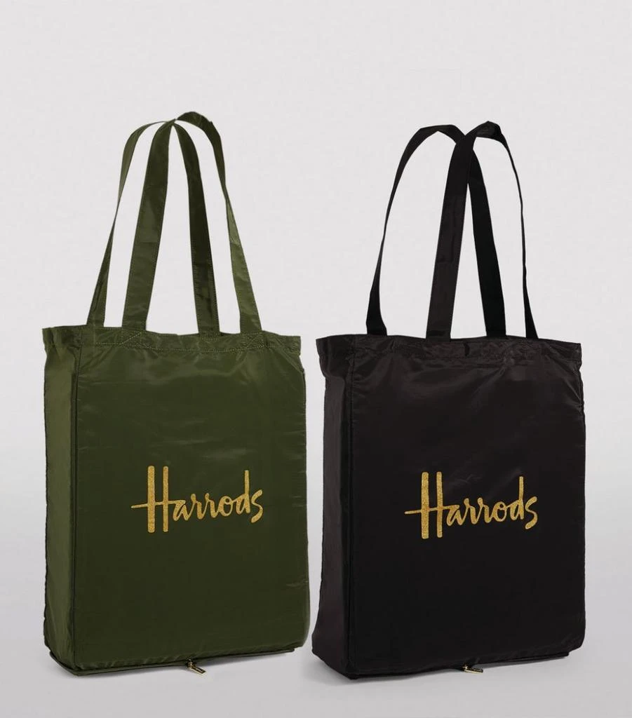 商品Harrods|Recycled Classic Logo Pocket Shopper Bag (Set of 2),价格¥223,第3张图片详细描述