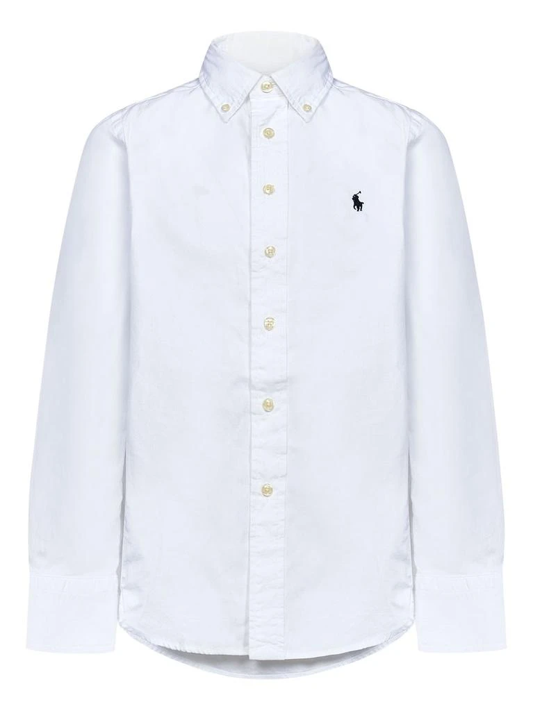 商品Ralph Lauren|Ralph Lauren Kids Pony Buttoned Long-Sleeved Shirt,价格¥401,第1张图片