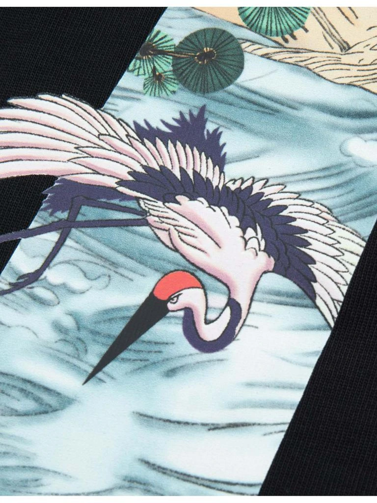 商品Evisu|Black Cotton Pine Daicock T-shirt,价格¥1314,第3张图片详细描述