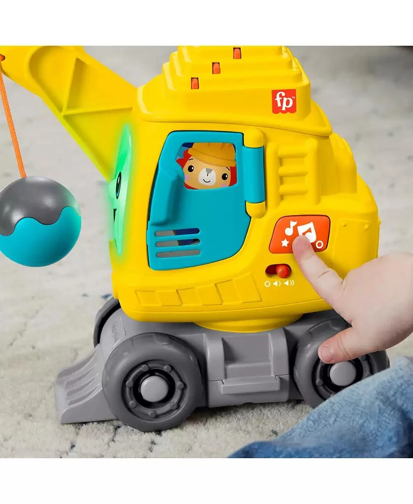 商品Fisher Price|Count and Stack Crane Baby and Toddler Learning Toy with Blocks, Lights and Sounds,价格¥135,第3张图片详细描述