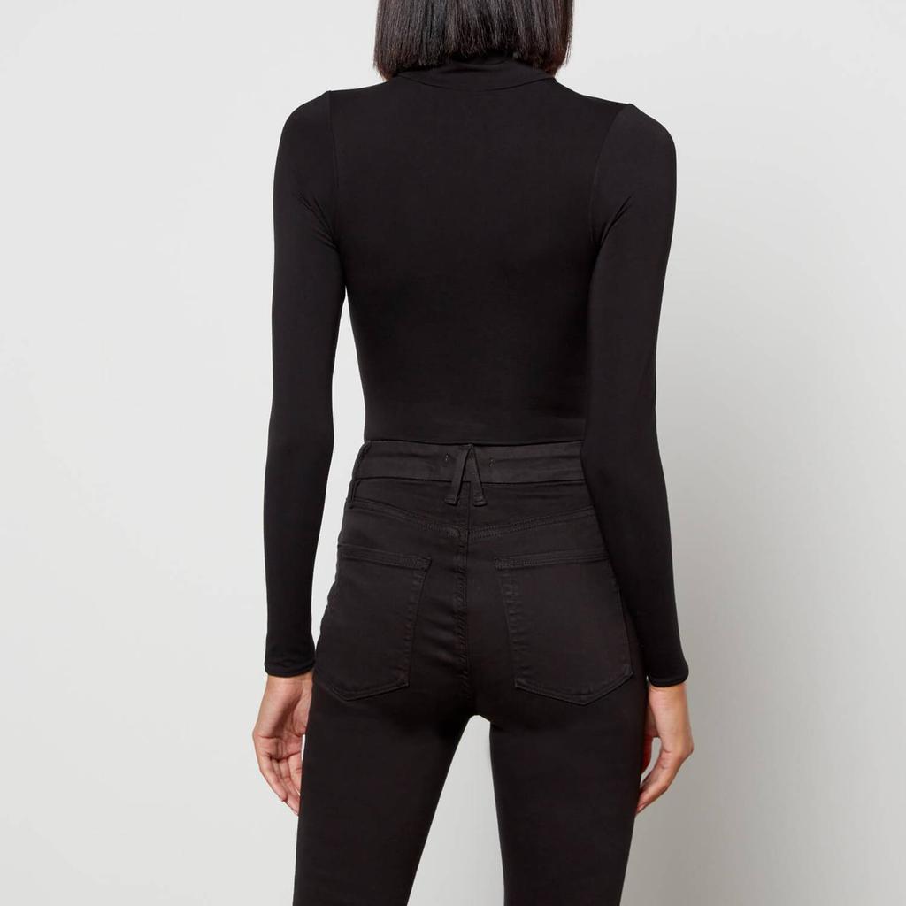 商品Good American|Good American Women's The Coverup Turtleneck Body Top - Black001,价格¥953,第4张图片详细描述