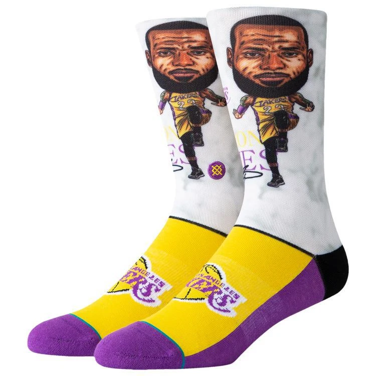 商品Stance|Stance NBA Big Head Player Socks - Men's NBA联名袜,价格¥67-¥133,第1张图片