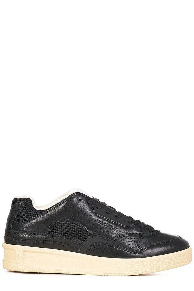 商品Jil Sander|Jil Sander Round Toe Lace-Up Sneakers,价格¥3177,第1张图片