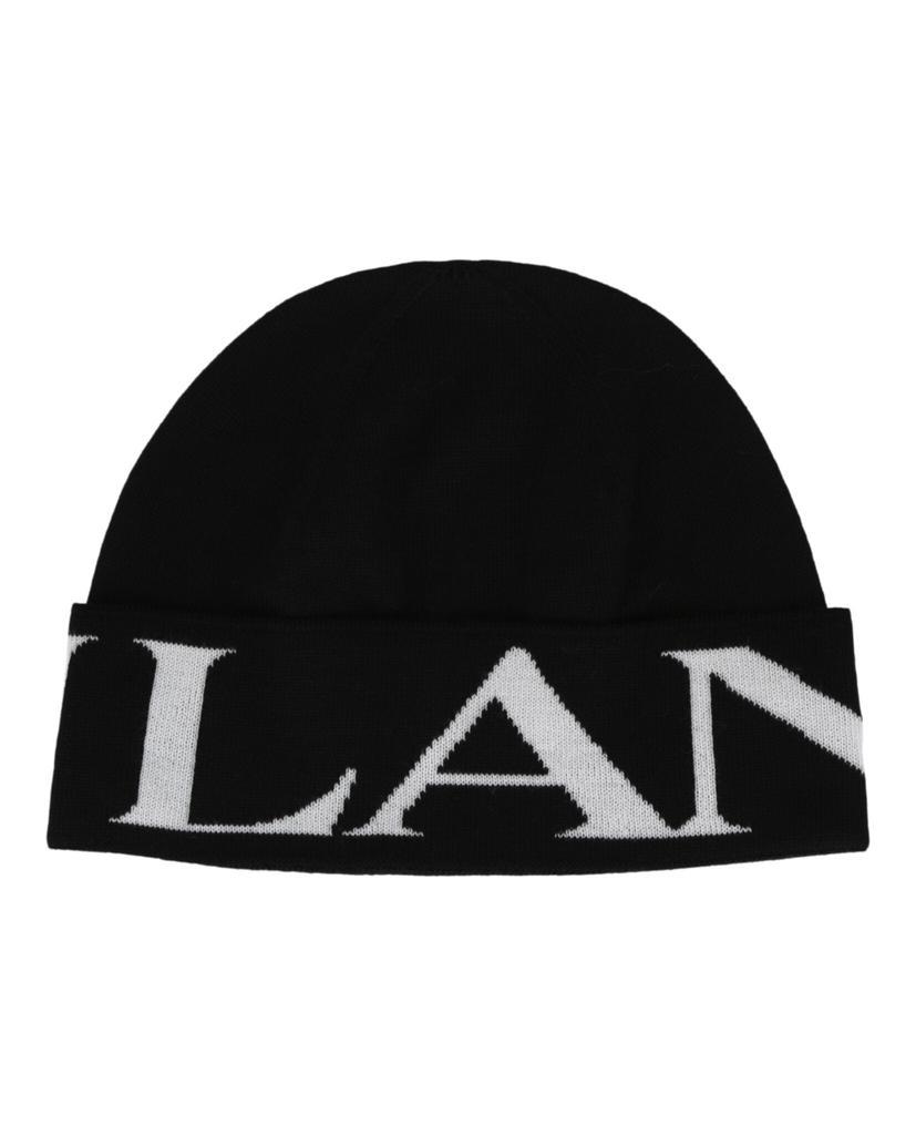 商品Lanvin|Folded Logo Wool Beanie,价格¥959,第1张图片