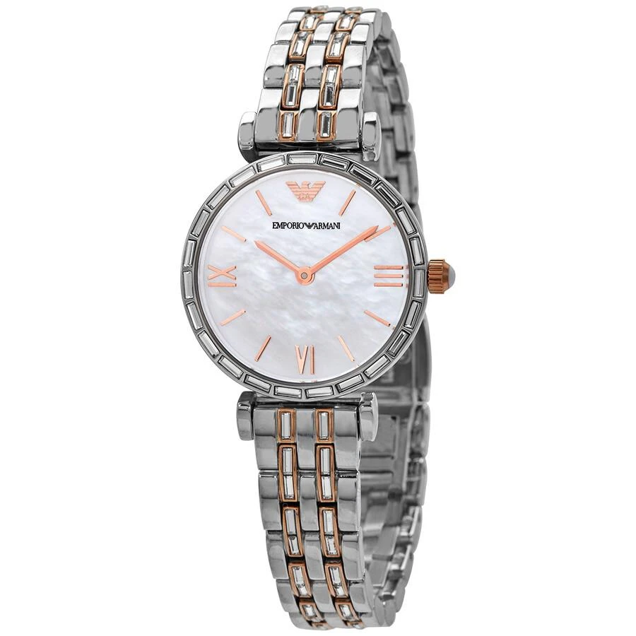 商品Emporio Armani|Emporio Armani Quartz Mother of Pearl Dial Ladies Watch AR11290,价格¥1818,第1张图片