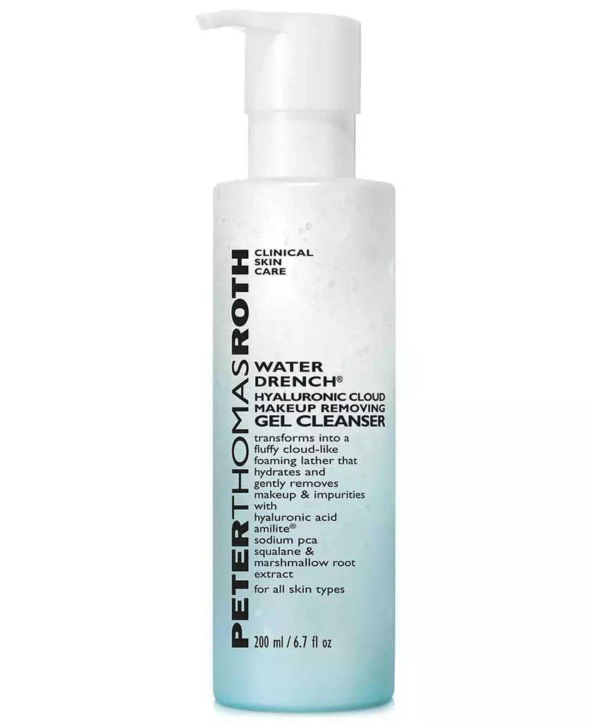 商品Peter Thomas Roth|Water Drench Hyaluronic Cloud Makeup Removing Gel Cleanser, 6.7-oz.,价格¥240,第1张图片