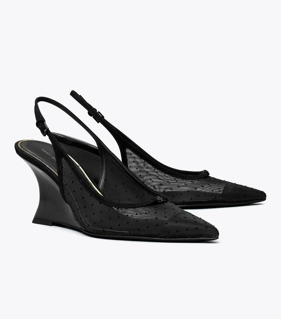 商品Tory Burch|Double T Buckle Wedge,价格¥1319,第1张图片