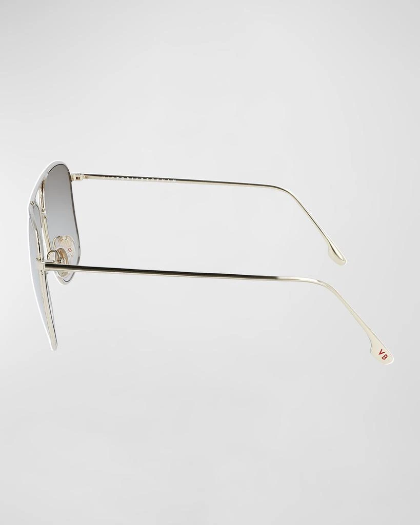 商品Victoria Beckham|Square Hammered Metal Navigator Sunglasses,价格¥3034,第2张图片详细描述