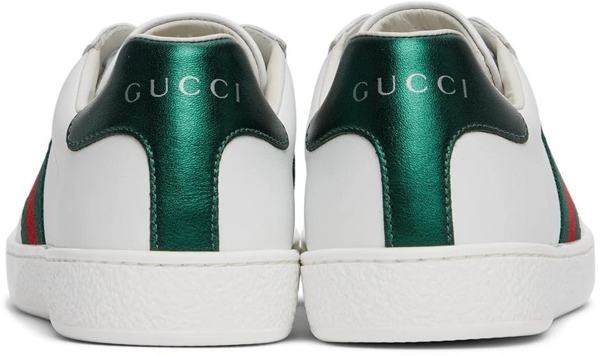 商品Gucci|Kids White Ace Sneakers,价格¥3061,第2张图片详细描述