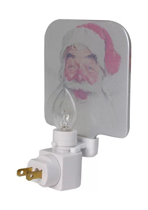 商品Northlight|6Inch Norman Rockwell 'Santa Claus' Glass Christmas Night Light,价格¥706,第4张图片详细描述