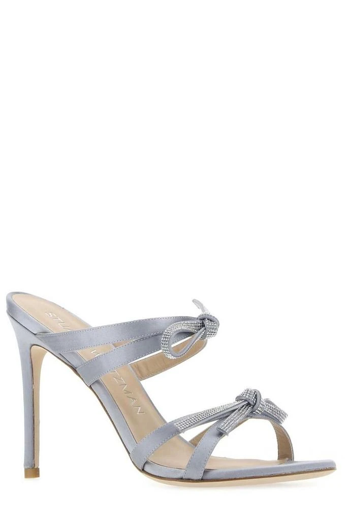 商品Stuart Weitzman|Stuart Weitzman Bow-Detail Crystal-Embellished Heel Sandals,价格¥1902,第2张图片详细描述