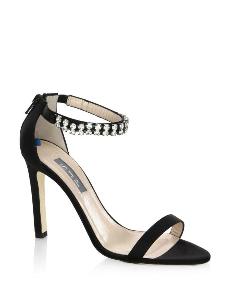 商品SJP by Sarah Jessica Parker|Zaida Detailed Satin Stilettos,价格¥1186,第1张图片