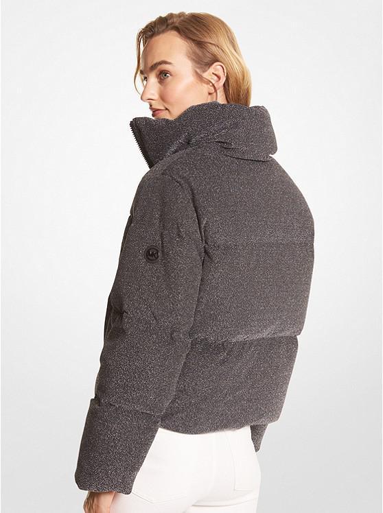 商品Michael Kors|Quilted Metallic Knit Puffer Jacket,价格¥1463,第4张图片详细描述