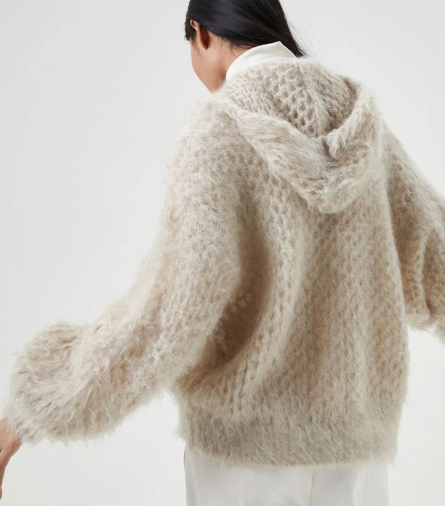 商品Brunello Cucinelli|Mohair-Blend Hooded Cardigan,价格¥14172,第4张图片详细描述