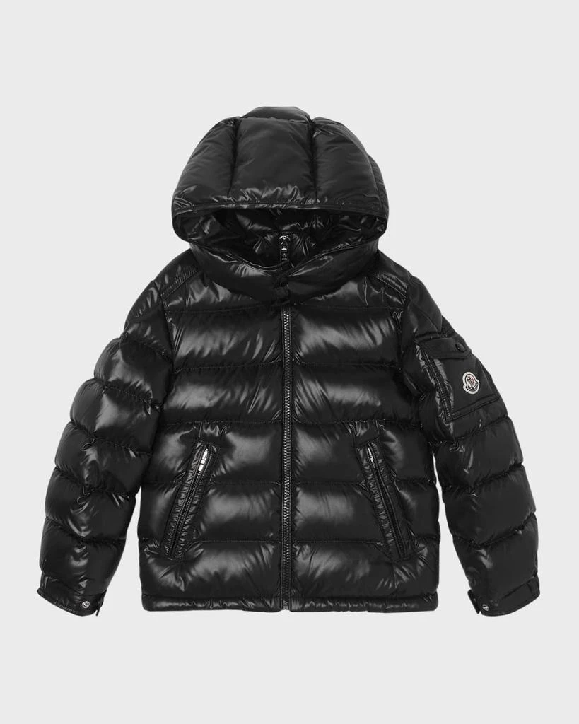 商品Moncler|Boy's New Maya Shiny Puffer Jacket, Size 8-14,价格¥7953,第1张图片