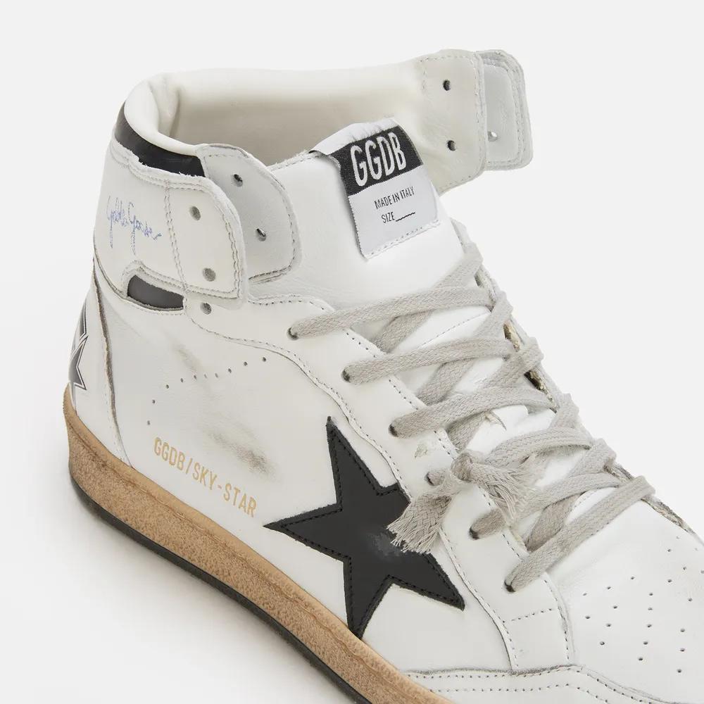 Golden Goose Men's Sky Star Leather Hi-Top Trainers商品第4张图片规格展示