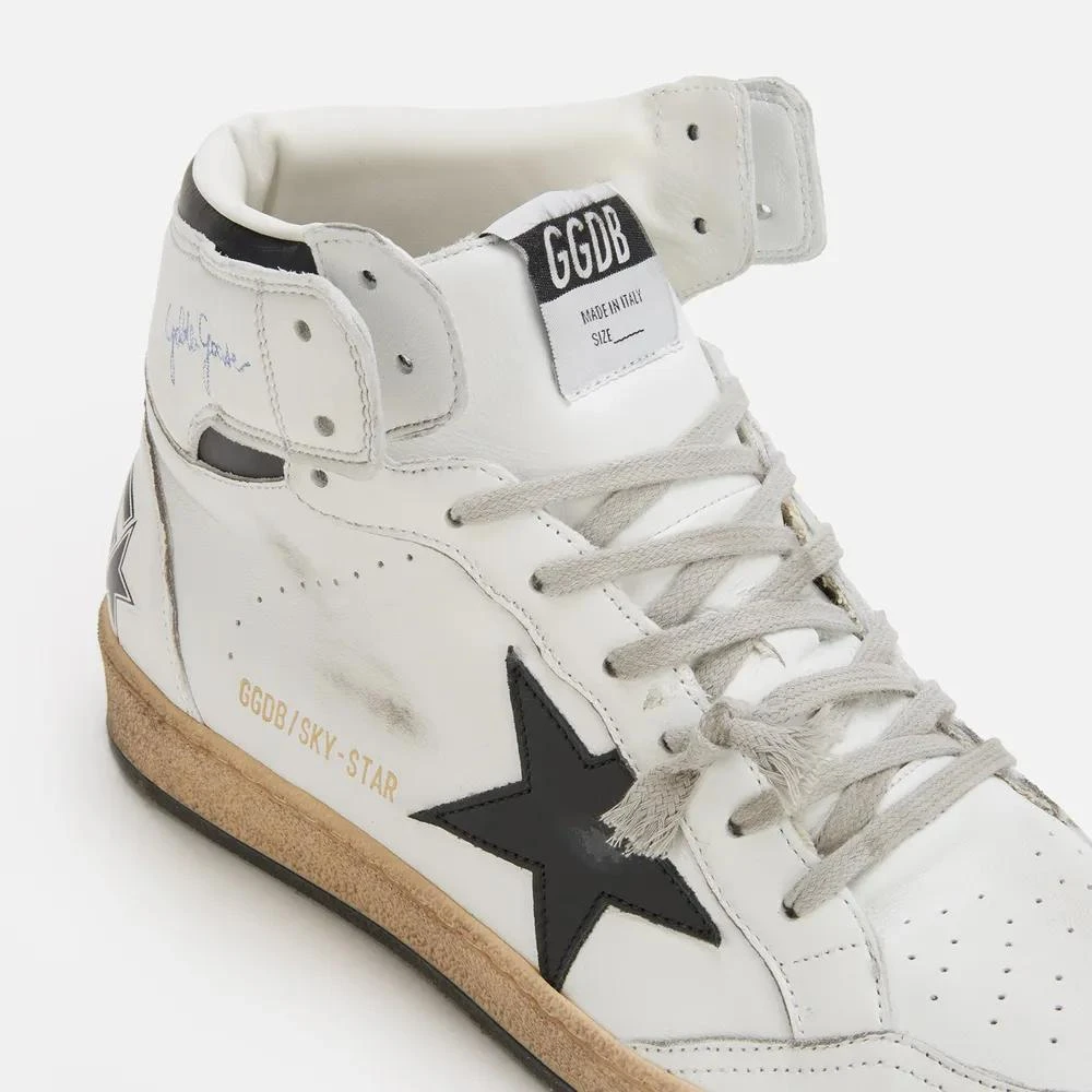 商品Golden Goose|Golden Goose Men's Sky Star Leather Hi-Top Trainers,价格¥2115,第4张图片详细描述