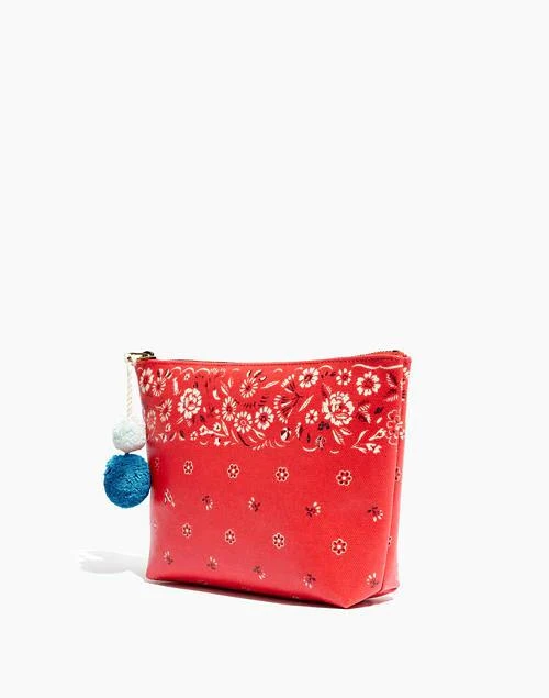 商品Madewell|小号Pom-Pom 拉链零钱袋,价格¥158,第3张图片详细描述