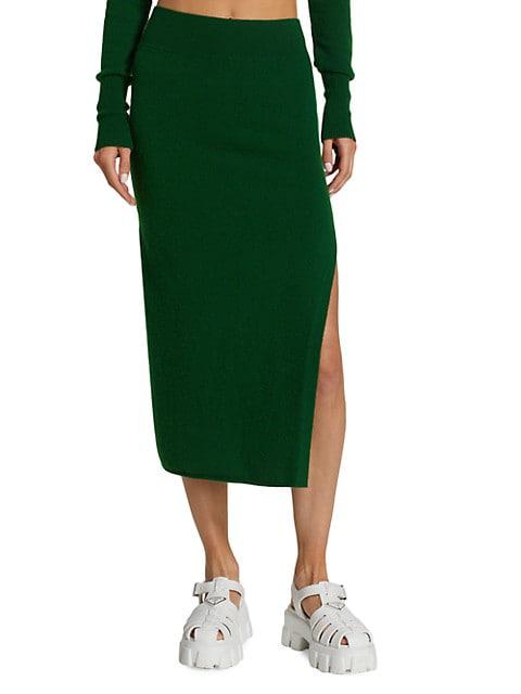 Cashmere Blend Pencil Skirt商品第3张图片规格展示