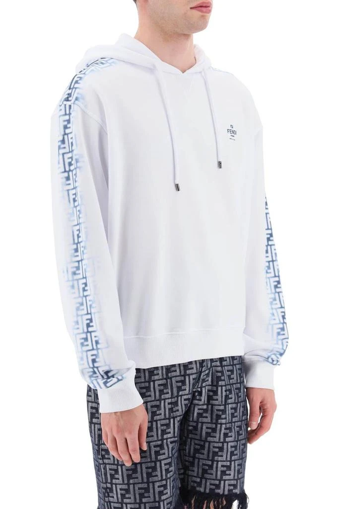 商品Fendi|HOODIE WITH 'FF' CHINÉ MOTIF,价格¥4756,第3张图片详细描述