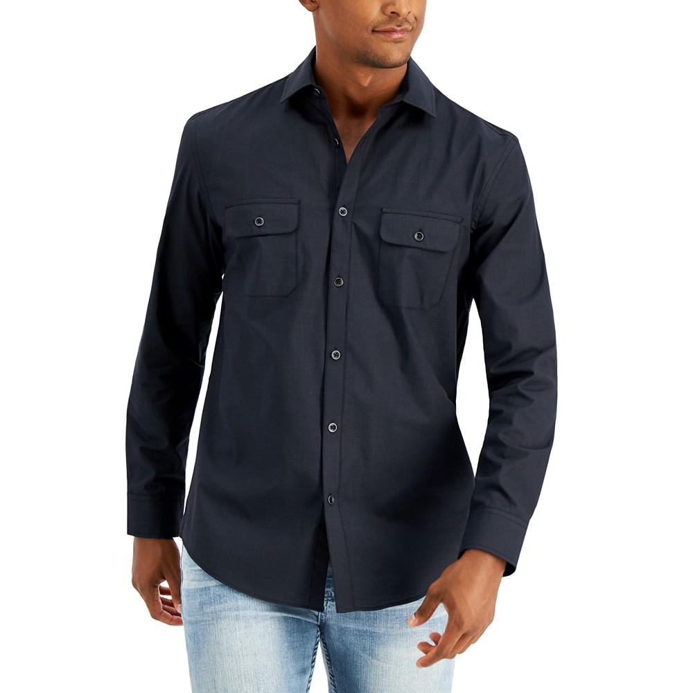 Men's Regular-Fit Solid Shirt, Created for Macy's商品第1张图片规格展示