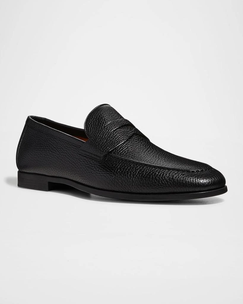 商品Magnanni|Men's Diezma II Leather Penny Loafers,价格¥3484,第2张图片详细描述